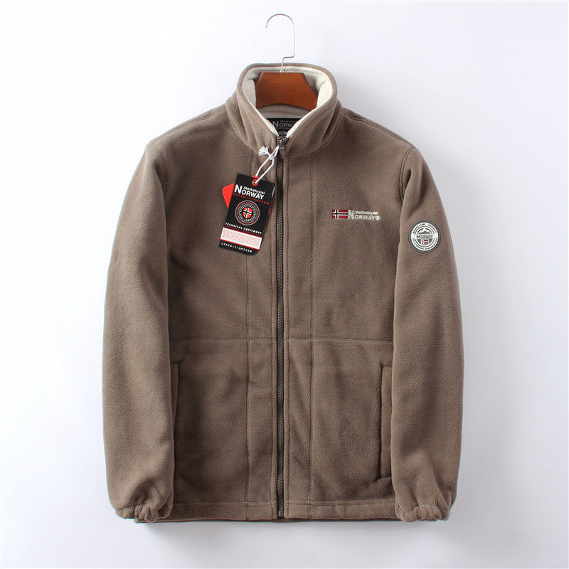 Casual men’s jacket made of perfectly warm material