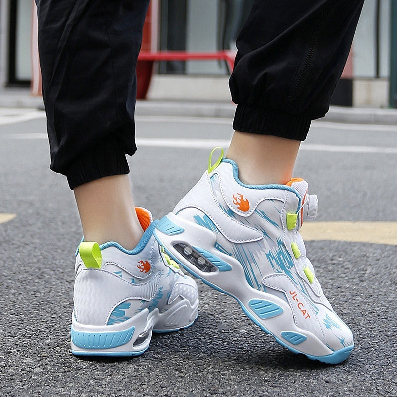 Basketball shoes in multiple colors with eye-catching details, designed to stand out on the court and off, easily matching a lifestyle look.