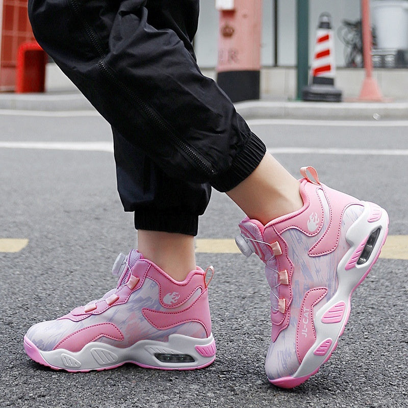 Basketball shoes in multiple colors with eye-catching details, designed to stand out on the court and off, easily matching a lifestyle look.