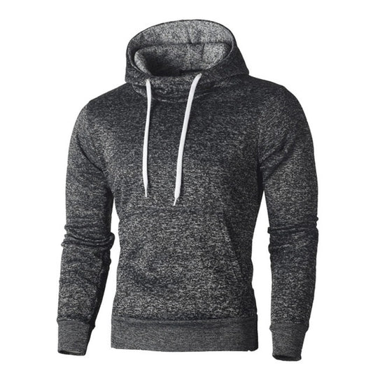 Men’s Hoodie sweatshirts with a kangaroo pocket and stylish patterns in a single color with matching shades.