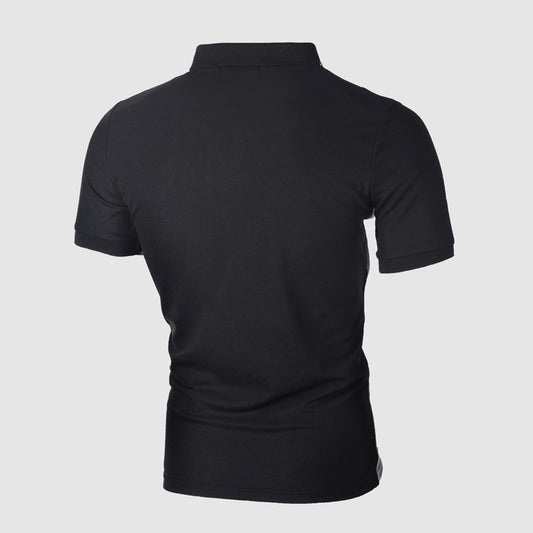 Men’s polo shirt in black, gray, and white color combinations, made of high-quality material