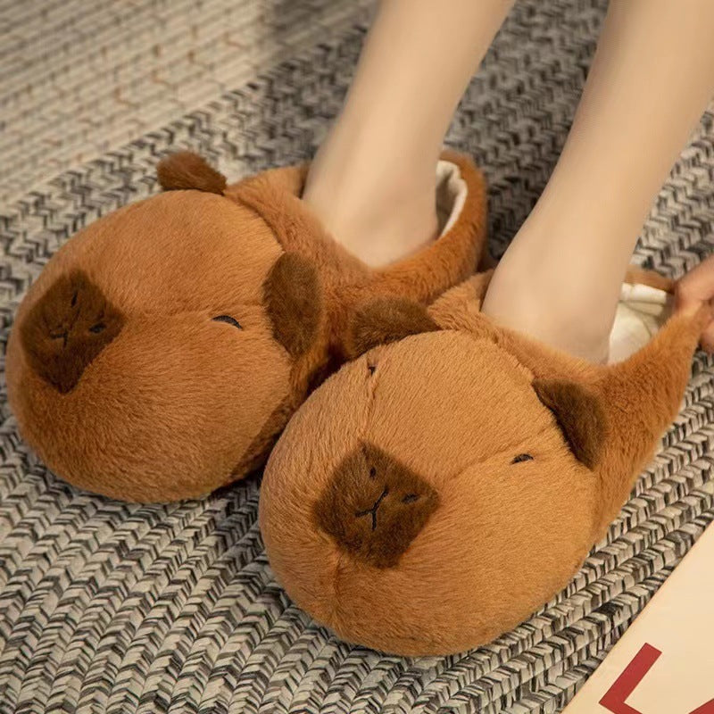 Plush bear women’s slippers in various styles