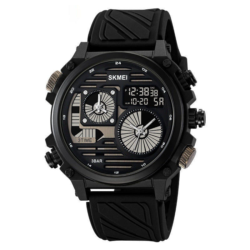 Mens Outdoor Exploration Multi-Function Waterproof Silicone Paracord Watch