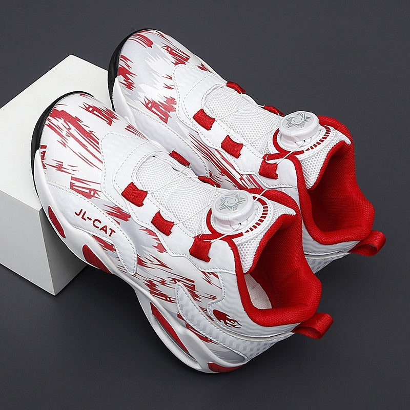 Basketball shoes in multiple colors with eye-catching details, designed to stand out on the court and off, easily matching a lifestyle look.