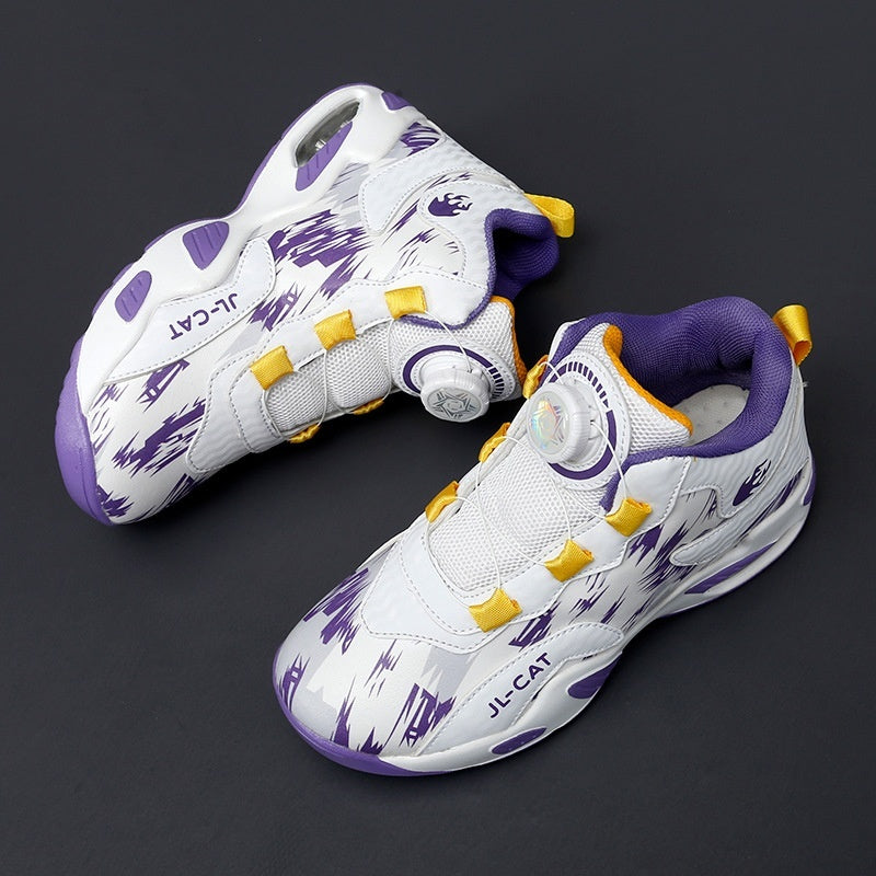 Basketball shoes in multiple colors with eye-catching details, designed to stand out on the court and off, easily matching a lifestyle look.