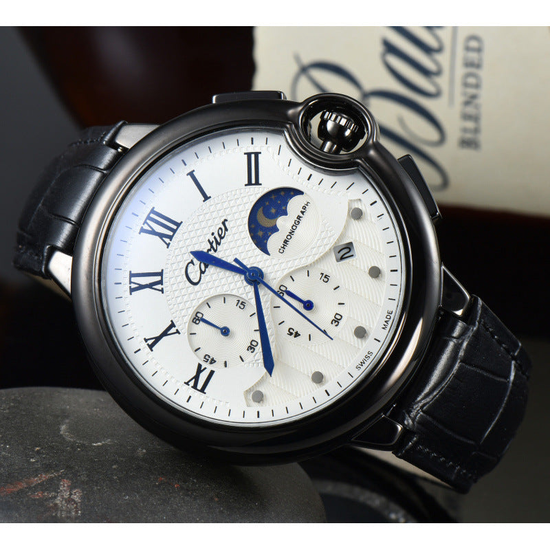 New Mens Business Watch With A Rubber Strap